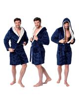 Szlafrok męski Jordan Navy Ecru L