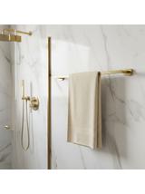 Wieszak łazienkowy jednoramienny Til 101 Złoty Szczotkowany