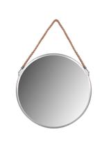 LUSTRO NA LINIE OKRĄGŁE SREBRNE  40CM KLMH-0410S-1