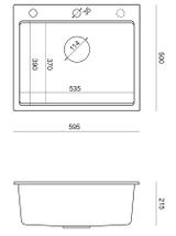Zlewozmywak granitowy KURT 110 WORKSTATION SZARY Metalik