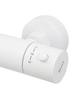 Kit de douche avec Thermostat Lungo White Mat