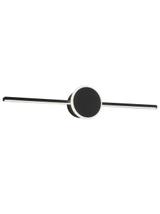 KINKIET ŁAZIENKOWY LED ROUND BLACK 40CM APP848-1W