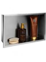 bathroom shelf 30x45 steel brush