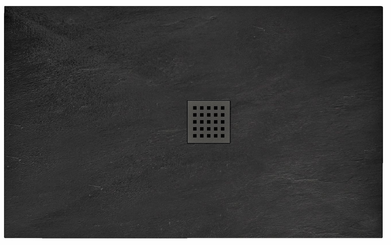 Cadita de dus Black Rock 90x120