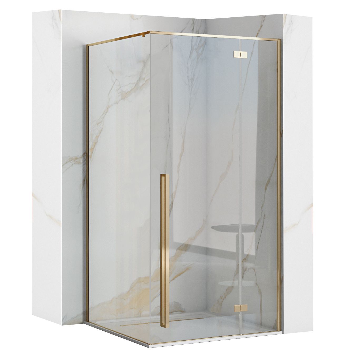 Cabina de dus Fargo 80x100 Gold