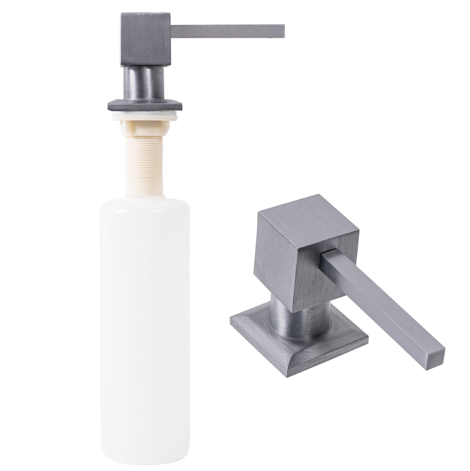 Dozator de sapun REA nickel brush square INOX