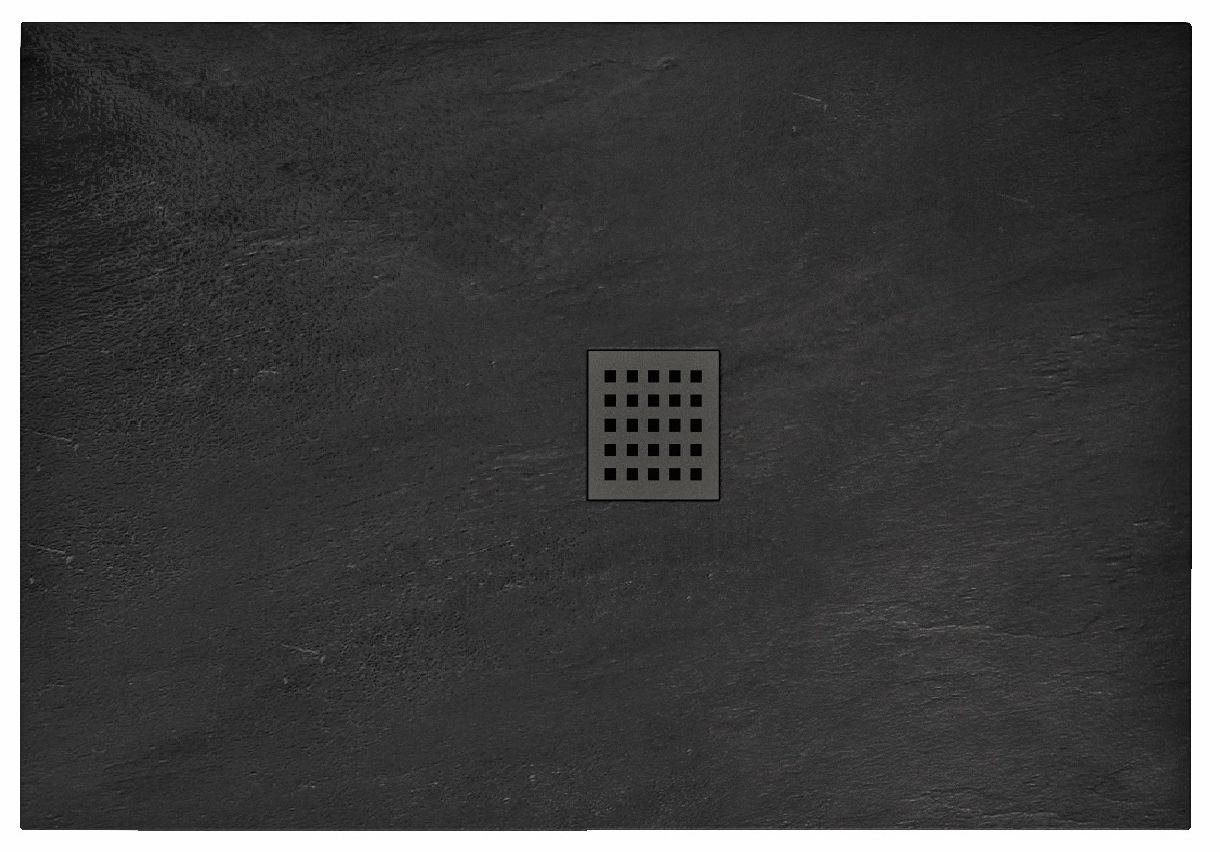 Cadita de dus Black Rock 80x100