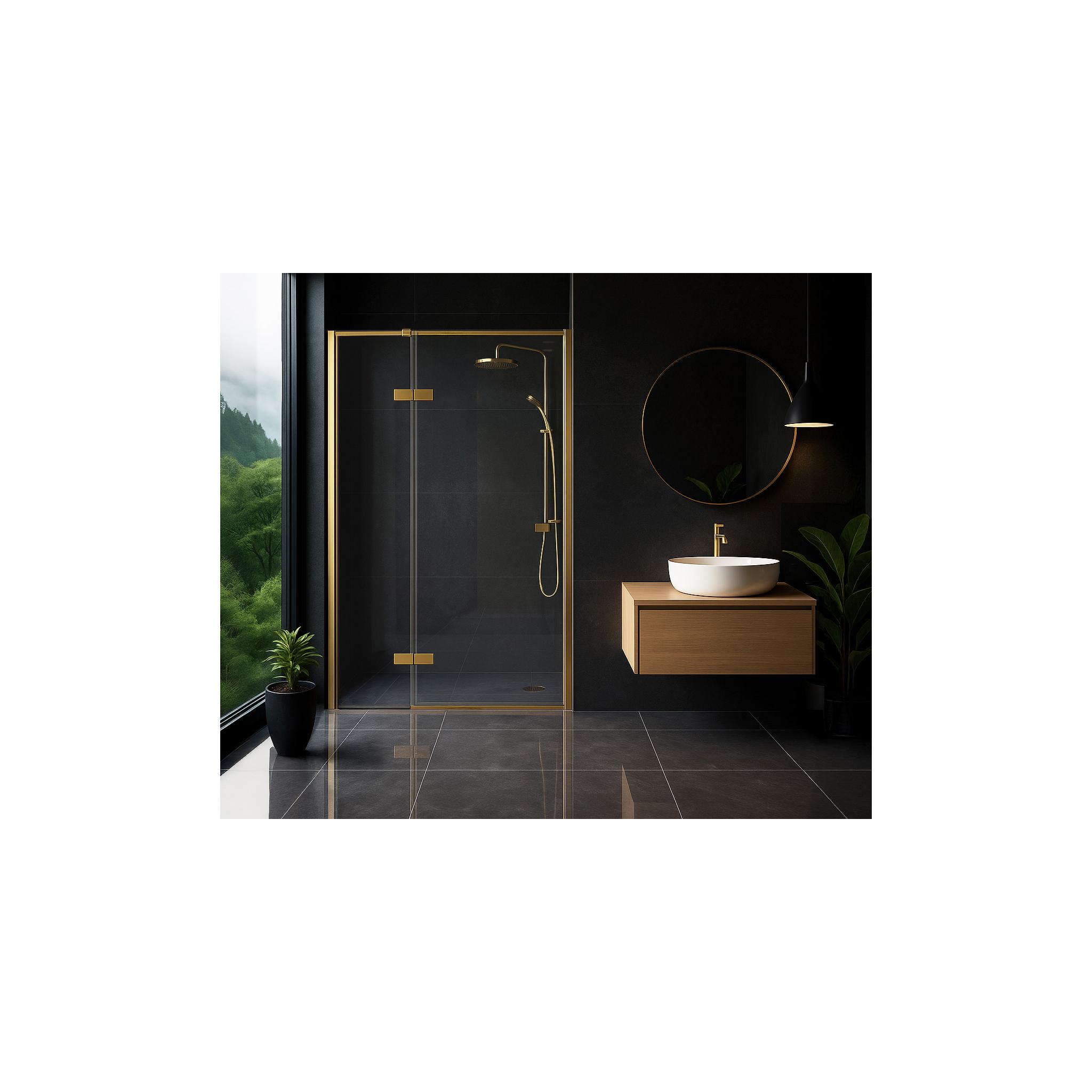 Vrata za prho Rea Atlas 120 Brush Gold - Rea