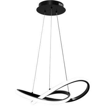 Lampa Sufitowa Wisząca Ring Nowoczesna LED + Pilot APP391-CP Czarna