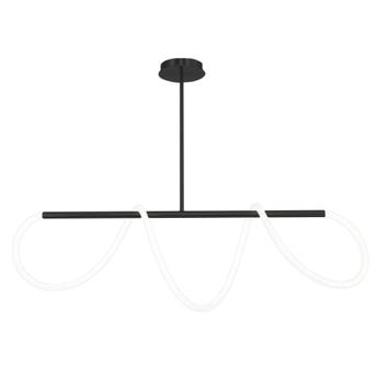 Lampa sufitowa LED APP856-CP Long Czarna