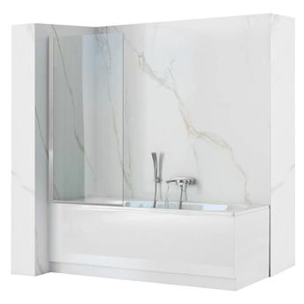 bathtub screen Rea Lagos 80 Chrome