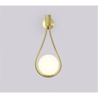 Lampa Ścienna Kinkiet Szklana Kula APP603-1W Złota
