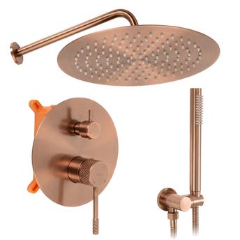 Komplet tuša u ravnini Rea Venti Brush Copper + BOX