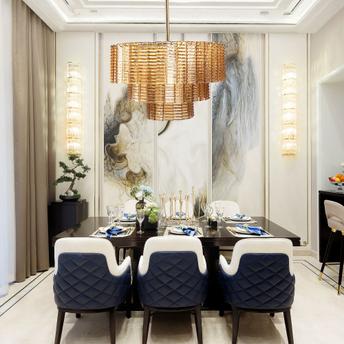 LAMPA SUFITOWA WISZĄCA APP1677-8CP BRĄZOWA