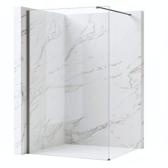 Tuš zaslon Rea Flexi Transparent / Titan 140