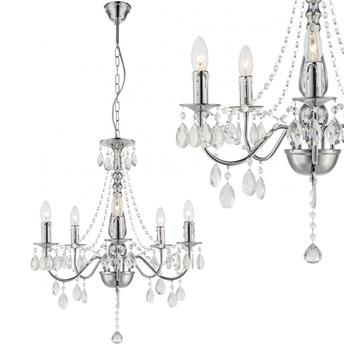 LAMPA SUFITOWA WISZĄCA EBT014-5CP CHROM