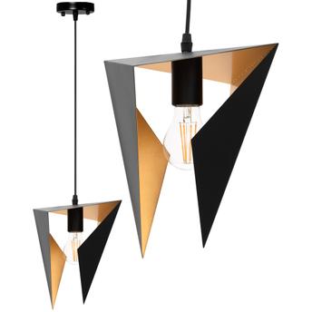 LAMPA SUFITOWA TRÓJKĄTNA GEOMETRYCZNA APP253-1CP CZARNA