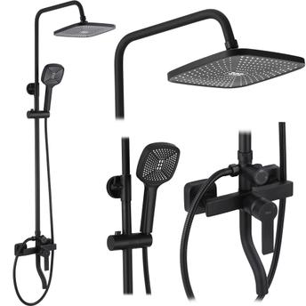 Shower set REA ARGUS BLACK MATT