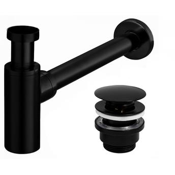 Click-Clack Νιπτήρας Siphon Universal Rea Matte Black
