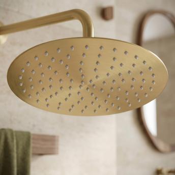 Kerek esőztető zuhanyfej REA JS-P014BG 30cm Brush Gold