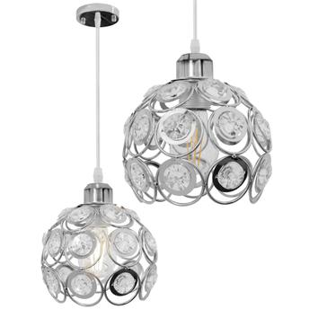 LAMPA WISZĄCA SUFITOWA KRYSZTAŁOWA APP207-1C CHROM