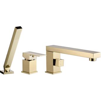 Třídílná vanová baterie REA GLEN - zlatá