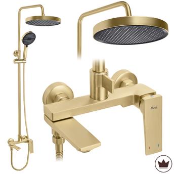 Shower set Rea Prime Brush Gold