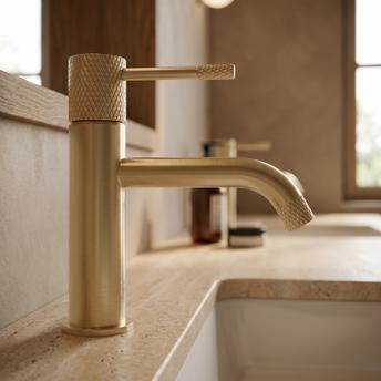 Bathroom faucet Rea Venti Brush Gold Low
