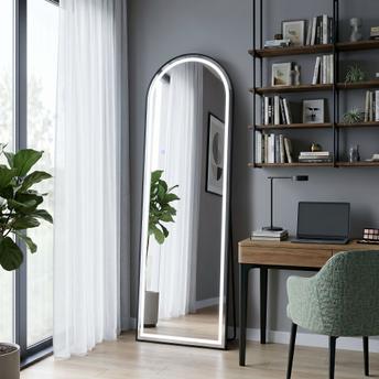 Spiegel LED Orbit 50x160cm Black