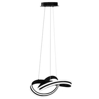 Lampa sufitowa nowoczesna LED + PILOT APP817-CP Czarna