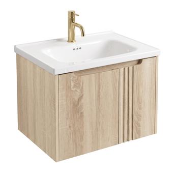 Kupatilski ormarić sa umivaonikom Rea Rivo DB86-60L-3 Light 60cm