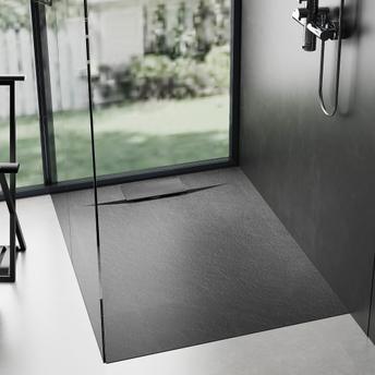 Bazalt Black 90x90 tuš kada