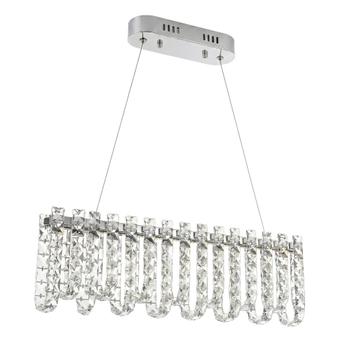 Lampa Wisząca LED z Kryształami SWE073-CP 60cm Chrom