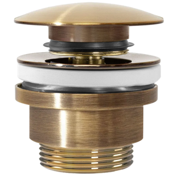 Korek umywalkowy uniwersalny klik-klak Rea Złoty Antyczny