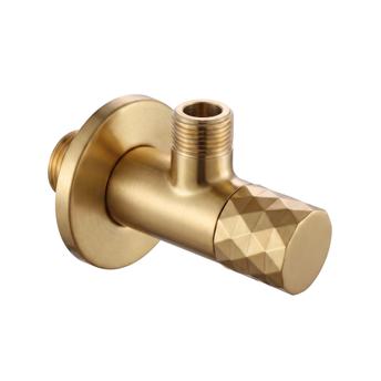 Ugaoni ventil Diamond 03 1/2" x 3/8" Brush Gold