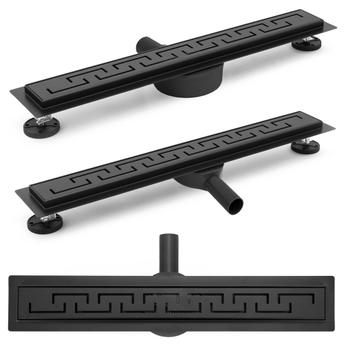 Drain linéaire Rea Greek PRO Black Mat 80