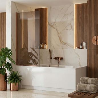 Parawan Rea Elegant Miedź Szczotkowana 70 Nawannowy