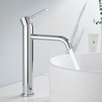 Bathroom faucet Rea Lungo Chrome High