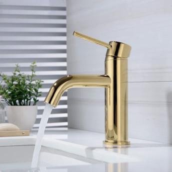 Bathroom faucet Rea Lungo L.Gold Low