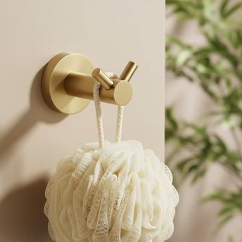 Bathroom hanger 5605 Leo Brush Gold