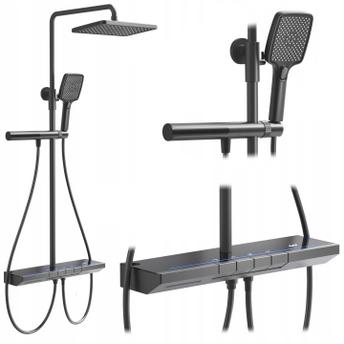 Doucheset z thermostaat REA Pedro Titanium