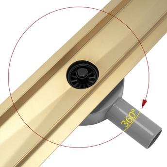 Duschrinne Rea Greek PRO MIRROR GOLD 60