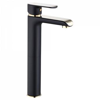 REA BLOOM Black Gold Augsts izlietnes maisītājs