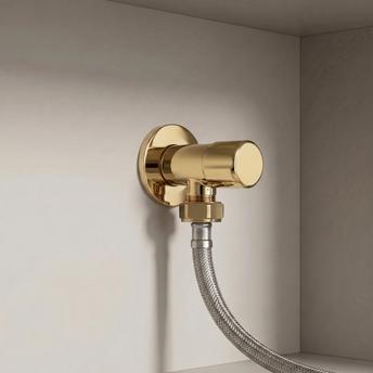 Ugaoni ventil 02 1/2" x 3/4" Gold