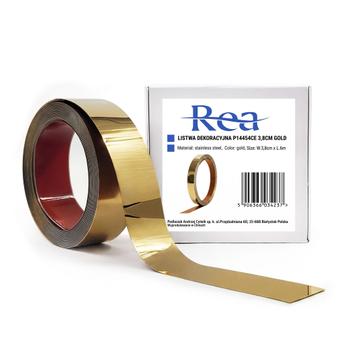 Самоклеящаяся декоративная планка Rea P14454CA 3,8cm Gold