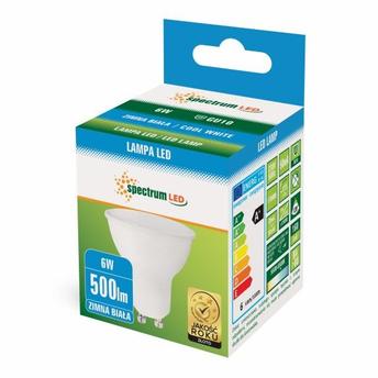 Żarówka LED Zimna GU10 230V 6W 13266