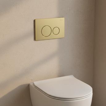 Toilet Flush Button Rea I K011A-Q Gold Brush