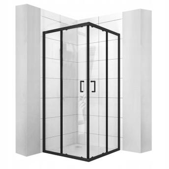 Shower enclosure Rea Vito Black Mat 80x80