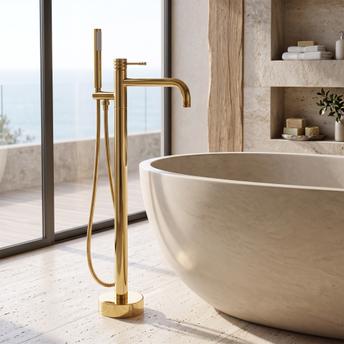 Samostojeća pipa Rea Lungo Diamond Gold