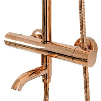 Shower set with thermostat Rea Lungo Copper